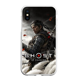 Чехол для iPhone XS Max матовый с принтом Ghost of Tsushima , Силикон | Область печати: задняя сторона чехла, без боковых панелей | Тематика изображения на принте: ghost of tsushima | samurai | игры | призрак цусимы | самурай | япония