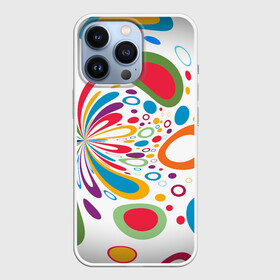 Чехол для iPhone 13 Pro с принтом Яркие краски ,  |  | абстракция | кляксы | краски | круги | цветные круги | яркая