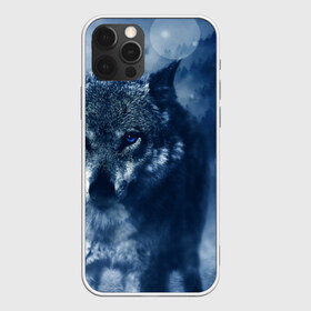 Чехол для iPhone 12 Pro Max с принтом Красивый волк , Силикон |  | wolf | ауф | волк | волчонок | зима | синеглазый волк