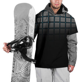 Накидка на куртку 3D с принтом клетка , 100% полиэстер |  | Тематика изображения на принте: геометрия | клетка | линии | полоски | полосы | ровно | серый | сетка | синий | темный | точки | черный