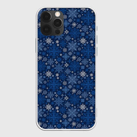 Чехол для iPhone 12 Pro Max с принтом Снежные , Силикон |  | merry christmas | алатырь | бабушкин свитер | ёлка | новый год | орнамент | подарок | рождество | свитер | свитер с оленями | северные узоры | снежинки