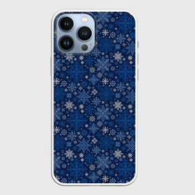 Чехол для iPhone 13 Pro Max с принтом Снежные ,  |  | merry christmas | алатырь | бабушкин свитер | ёлка | новый год | орнамент | подарок | рождество | свитер | свитер с оленями | северные узоры | снежинки