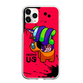 Чехол для iPhone 11 Pro матовый с принтом AMONG US - ORANGE & GREEN , Силикон |  | among | among us | amongus | crewmate | game | games | imposter | impostor | logo | monster | sabotage | shhh | амонг | амонг ас | амонгас | игра | игры | импостер | космос | крюмейт | лого | логотип | логотипы | монстр | саботаж | символ | сим