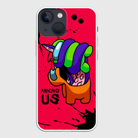 Чехол для iPhone 13 mini с принтом AMONG US   ORANGE  GREEN ,  |  | among | among us | amongus | crewmate | game | games | imposter | impostor | logo | monster | sabotage | shhh | амонг | амонг ас | амонгас | игра | игры | импостер | космос | крюмейт | лого | логотип | логотипы | монстр | саботаж | символ | сим