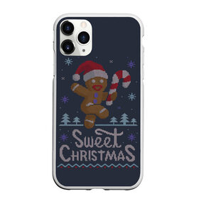 Чехол для iPhone 11 Pro Max матовый с принтом Пряник , Силикон |  | christmas | cookies | deer | hate | madafakas | new | santa | snow | ugly | year | вязаный | год | дед | клаус | мороз | новогоднему | новый | олень | печенье | печенька | печеньки | печенюшка | по | пряник | рождество | санта | свитер