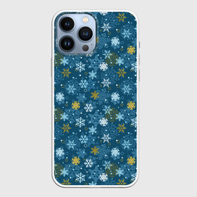 Чехол для iPhone 13 Pro Max с принтом Снежинки ,  |  | merry christmas | дед мороз | ёлка | зима | мороз | новый год | подарок | праздник | рождество | с новым годом | санта клаус | снег | снеговик | снегурочка | снежинки | снежные узоры | узоры