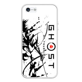 Чехол для iPhone 5/5S матовый с принтом Ghost of Tsushima , Силикон | Область печати: задняя сторона чехла, без боковых панелей | Тематика изображения на принте: ghost of tsushima | samurai | игры | призрак цусимы | самурай | япония