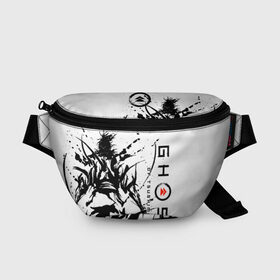 Поясная сумка 3D с принтом Ghost of Tsushima , 100% полиэстер | плотная ткань, ремень с регулируемой длиной, внутри несколько карманов для мелочей, основное отделение и карман с обратной стороны сумки застегиваются на молнию | ghost of tsushima | samurai | игры | призрак цусимы | самурай | япония