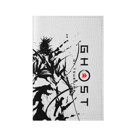Обложка для паспорта матовая кожа с принтом Ghost of Tsushima , натуральная матовая кожа | размер 19,3 х 13,7 см; прозрачные пластиковые крепления | ghost of tsushima | samurai | игры | призрак цусимы | самурай | япония