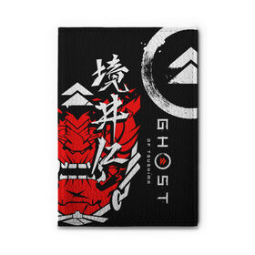 Обложка для автодокументов с принтом Ghost of Tsushima , натуральная кожа |  размер 19,9*13 см; внутри 4 больших “конверта” для документов и один маленький отдел — туда идеально встанут права | ghost of tsushima | samurai | игры | призрак цусимы | самурай | япония