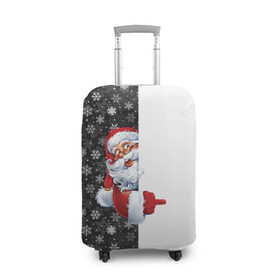 Чехол для чемодана 3D с принтом Дедушка Мороз , 86% полиэфир, 14% спандекс | двустороннее нанесение принта, прорези для ручек и колес | christmas | merry christmas | дед мороз | ёлка | зима | мороз | новый год | подарок | праздник | рождество | с новым годом | санта клаус | снегурочка | снежинки