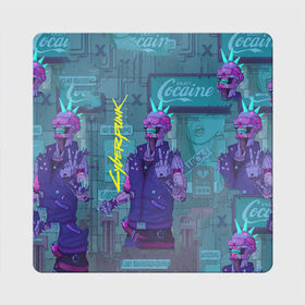 Магнит виниловый Квадрат с принтом Cyberpunk 2077 , полимерный материал с магнитным слоем | размер 9*9 см, закругленные углы | Тематика изображения на принте: cd project red | cyberpunk 2077 | keanu reeves | samurai | игра | киану ривз | киберпанк 2077 | самураи