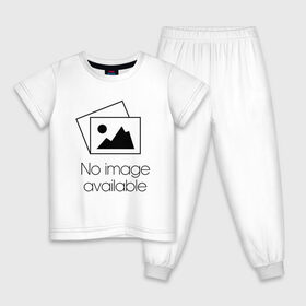 Детская пижама хлопок с принтом Изображение Отсутствует , 100% хлопок |  брюки и футболка прямого кроя, без карманов, на брюках мягкая резинка на поясе и по низу штанин
 | 