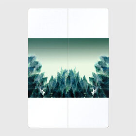 Магнитный плакат 2Х3 с принтом акварельный лес градиент , Полимерный материал с магнитным слоем | 6 деталей размером 9*9 см | Тематика изображения на принте: акварель | горы | деревья | дымка | ели | лес | нрадиент | олень | отражение | природа | рисунок | силуэты