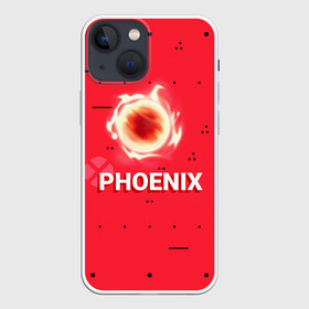 Чехол для iPhone 13 mini с принтом Phoenix ,  |  | Тематика изображения на принте: new year | phoenix | phoenix valorant | valorant | valorant новогодний | агент валорант. | агент феникс | валорант | валорант новогодний | валорант узор | валорант феникс | игрок феникс | нг | новый год | орнамент | паттерн