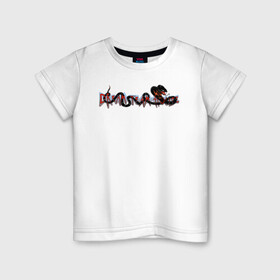 Детская футболка хлопок с принтом Настя Усеева DREAMTEAM HOUSE , 100% хлопок | круглый вырез горловины, полуприлегающий силуэт, длина до линии бедер | dreamteam | dreamteamhouse | tiktok | блогер | дримтим | настя усеева | тикток