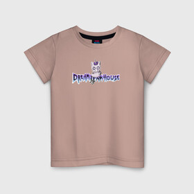 Детская футболка хлопок с принтом Даня Милохин DREAMTEAM HOUSE , 100% хлопок | круглый вырез горловины, полуприлегающий силуэт, длина до линии бедер | danya_milokhin | dreamteam | dreamteamhouse | tiktok | блогер | дримтим | тикток