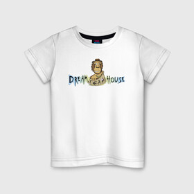 Детская футболка хлопок с принтом Никита Мимимишка DREAMTEAM , 100% хлопок | круглый вырез горловины, полуприлегающий силуэт, длина до линии бедер | dreamteam | dreamteamhouse | tiktok | блогер | дримтим | мимимишка | никита мимимишка | тикток