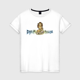 Женская футболка хлопок с принтом Никита Мимимишка DREAMTEAM , 100% хлопок | прямой крой, круглый вырез горловины, длина до линии бедер, слегка спущенное плечо | dreamteam | dreamteamhouse | tiktok | блогер | дримтим | мимимишка | никита мимимишка | тикток