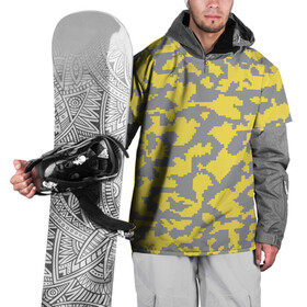 Накидка на куртку 3D с принтом Ultimate Urban Camo , 100% полиэстер |  | Тематика изображения на принте: 2021 | pantone | городской | желтый | камуфляж | пиксельный | урбан | цвет года