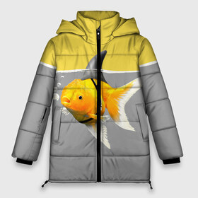 Женская зимняя куртка 3D с принтом Рыба-акула (PANTONE 13-0647) , верх — 100% полиэстер; подкладка — 100% полиэстер; утеплитель — 100% полиэстер | длина ниже бедра, силуэт Оверсайз. Есть воротник-стойка, отстегивающийся капюшон и ветрозащитная планка. 

Боковые карманы с листочкой на кнопках и внутренний карман на молнии | pantone 13 0647 | аквариум | акула | вобла | вода | домино | икра | камбала | карась | кит | лосось | меч | море | мясо | озеро | океан | окунь | пила.карп | плавник.удочка | прикольные | река | русалка | рыбак