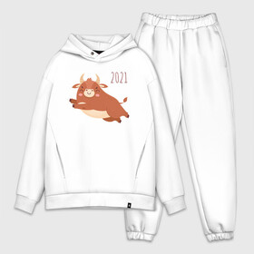 Мужской костюм хлопок OVERSIZE с принтом Год быка 2021 ,  |  | 2021 | 7 января | bull | newyear | santa | бык | быки | бычок | год быка | дед мороз | корова | новогодние каникулы | новогодние праздники | новый 2021 | новый год | новый год 2021 | рождество | сани | санта | санта клаус