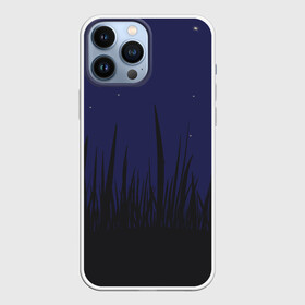 Чехол для iPhone 13 Pro Max с принтом Поле под темно синим небом ,  |  | земля | поле | природа | тишина
