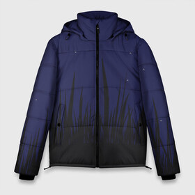 Мужская зимняя куртка 3D с принтом Поле под темно-синим небом , верх — 100% полиэстер; подкладка — 100% полиэстер; утеплитель — 100% полиэстер | длина ниже бедра, свободный силуэт Оверсайз. Есть воротник-стойка, отстегивающийся капюшон и ветрозащитная планка. 

Боковые карманы с листочкой на кнопках и внутренний карман на молнии. | земля | поле | природа | тишина