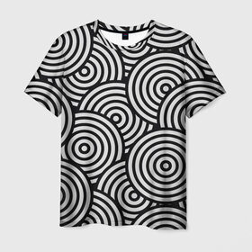 Мужская футболка 3D с принтом Цель , 100% полиэфир | прямой крой, круглый вырез горловины, длина до линии бедер | abstrakt | black | glitch | texture.краски | white | абстракция | глитч | градиент | зебра | краски | круг | мишень | паттерн | полигоны | текстура | цвет | цель