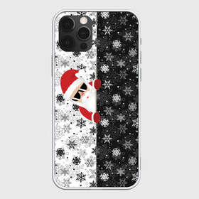 Чехол для iPhone 12 Pro Max с принтом С Новым Годом! , Силикон |  | christmas | merry christmas | дед мороз | ёлка | зима | мороз | новый год | подарок | праздник | рождество | с новым годом | санта клаус | снегурочка | снежинки