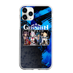 Чехол для iPhone 11 Pro Max матовый с принтом Genshin Impact , Силикон |  | action | game | genshin | genshin impact | impact | mihoyo limited | rpg | игра