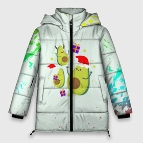 Женская зимняя куртка 3D с принтом Новогодние Авокадо , верх — 100% полиэстер; подкладка — 100% полиэстер; утеплитель — 100% полиэстер | длина ниже бедра, силуэт Оверсайз. Есть воротник-стойка, отстегивающийся капюшон и ветрозащитная планка. 

Боковые карманы с листочкой на кнопках и внутренний карман на молнии | авокадо | веган | еда блогеров | мемы | минимализм | прикольные картинки | прикольные надписи | растение | смешное авокадо | фрукт