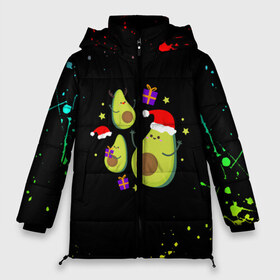 Женская зимняя куртка 3D с принтом Новогодние Авокадо , верх — 100% полиэстер; подкладка — 100% полиэстер; утеплитель — 100% полиэстер | длина ниже бедра, силуэт Оверсайз. Есть воротник-стойка, отстегивающийся капюшон и ветрозащитная планка. 

Боковые карманы с листочкой на кнопках и внутренний карман на молнии | авокадо | веган | еда блогеров | мемы | минимализм | прикольные картинки | прикольные надписи | растение | смешное авокадо | фрукт