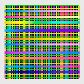 Магнитный плакат 3Х3 с принтом Цветной беспредел , Полимерный материал с магнитным слоем | 9 деталей размером 9*9 см | весна | градиент | краски | праздник | радостное настроение