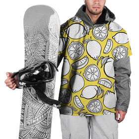 Накидка на куртку 3D с принтом Illuminating Lemon , 100% полиэстер |  | 2021 | винтаж | лимоны | ретро | фрукты | цвет года