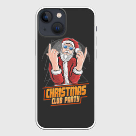 Чехол для iPhone 13 mini с принтом Christmas Club Party ,  |  | Тематика изображения на принте: 