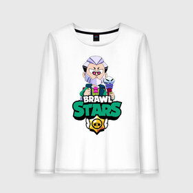 Женский лонгслив хлопок с принтом Brawl Stars Byron , 100% хлопок |  | 2020 | 2021 | brawl | byron | edgar | leon | new | snow | stars | winter | year | байрон | бравл | браво | год | зима | леон | лион | новые | новый | персонаж | персонажи | снег | страс | эдгар