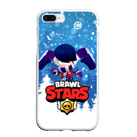 Чехол для iPhone 7Plus/8 Plus матовый с принтом Brawl Stars Эдгар , Силикон | Область печати: задняя сторона чехла, без боковых панелей | 2021.new year | brawl | brawl stars | christmas | edgar | stars | бравл старс | брол старс | игра | мобильная игра | мобильные игры | новогодний | новый год | рождественский | эдгар