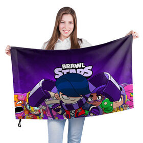 Флаг 3D с принтом BRAWL STARS EDGAR , 100% полиэстер | плотность ткани — 95 г/м2, размер — 67 х 109 см. Принт наносится с одной стороны | brawl stars | brawl stars edgar | brawler | edgar | бравл старз | бравлер | эдгар