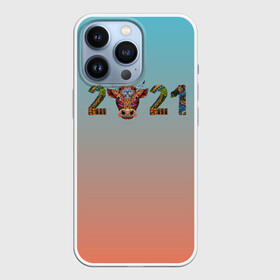 Чехол для iPhone 13 Pro с принтом 2021 Год быка ,  |  | 2021 | 7 января | bull | newyear | santa | бык | быки | бычок | год быка | дед мороз | корова | новогодние каникулы | новогодние праздники | новый 2021 | новый год | новый год 2021 | рождество | сани | санта | санта клаус