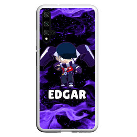 Чехол для Honor 20 с принтом BRAWL STARS EDGAR , Силикон | Область печати: задняя сторона чехла, без боковых панелей | 8 bit | 8 бит | brawl | brawl stars | crow | edgar | leon | stars | бравл | бравл старс | браво старс | едгар | игра | компьютерная | леон | огонь | онлайн | старс | эдгар