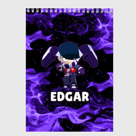 Скетчбук с принтом BRAWL STARS EDGAR , 100% бумага
 | 48 листов, плотность листов — 100 г/м2, плотность картонной обложки — 250 г/м2. Листы скреплены сверху удобной пружинной спиралью | 8 bit | 8 бит | brawl | brawl stars | crow | edgar | leon | stars | бравл | бравл старс | браво старс | едгар | игра | компьютерная | леон | огонь | онлайн | старс | эдгар