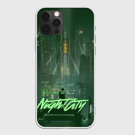 Чехол для iPhone 12 Pro Max с принтом Welcome to Night City , Силикон |  | ceberpunk | city | night | welcome | киберпанк