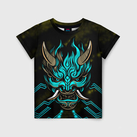 Детская футболка 3D с принтом SAMURAI CYBERPUNK 2077 , 100% гипоаллергенный полиэфир | прямой крой, круглый вырез горловины, длина до линии бедер, чуть спущенное плечо, ткань немного тянется | 2019 | cd project red | cyberpunk 2077 | cyberpunk fashion | hacker | keanu reeves | maelstrom | militech | night city | quadra | samurai | samurai cyberpunk 2077 | sci fi | trauma team | v | ви | киану ривз | киберпанк 2077 | логотип | роб