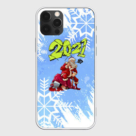 Чехол для iPhone 12 Pro Max с принтом Злой Дед Мороз , Силикон |  | 2021 | christmas | merry | быка | год | дед | композитор | мороз | музыка | новогодняя | новый | новый год | трезвый