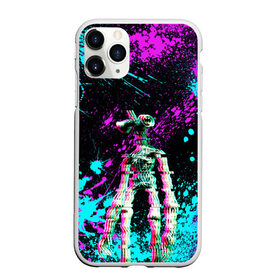 Чехол для iPhone 11 Pro матовый с принтом Siren Head - Ultra Glitch , Силикон |  | glitch | glitch siren head | rgb | siren head | sirena | глитч | глич | ретро | сирейноголовый | сирена | сиреноголовый