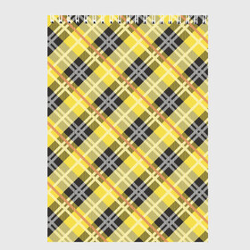 Скетчбук с принтом Ultimate Tartan , 100% бумага
 | 48 листов, плотность листов — 100 г/м2, плотность картонной обложки — 250 г/м2. Листы скреплены сверху удобной пружинной спиралью | 2021 | pantone | клетка | орнамент | тартан | узор | цвет года | шотландка
