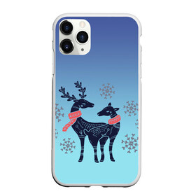 Чехол для iPhone 11 Pro Max матовый с принтом пара оленей снежинки зима , Силикон |  | Тематика изображения на принте: арт | градиент | зверь | зима | зимний | мультяшный | новый год | олененок | олень | орнамент | пара | праздник | рисунок | рога | рожки | символ | снежинки | узор