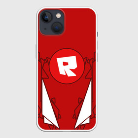 Чехол для iPhone 13 с принтом Roblox | Роблокс ,  |  | game | roblox | детский | знак | игра | красный | логотип | роблокс