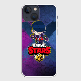 Чехол для iPhone 13 mini с принтом Brawl Stars EDGAR ,  |  | 8 bit | brawl | carl | colt | crow | darryl | dinamike | edgar | game | leon | piper | poco | sandy | spike | stars | surge | бравл | бравлер | бравлеры | ворон | игра | леон | персонаж | спайк | старз | старс | эдгар